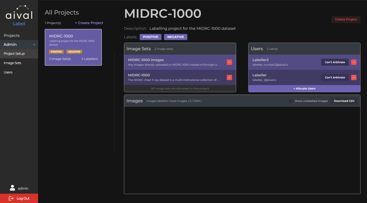 Second user added Project page Image