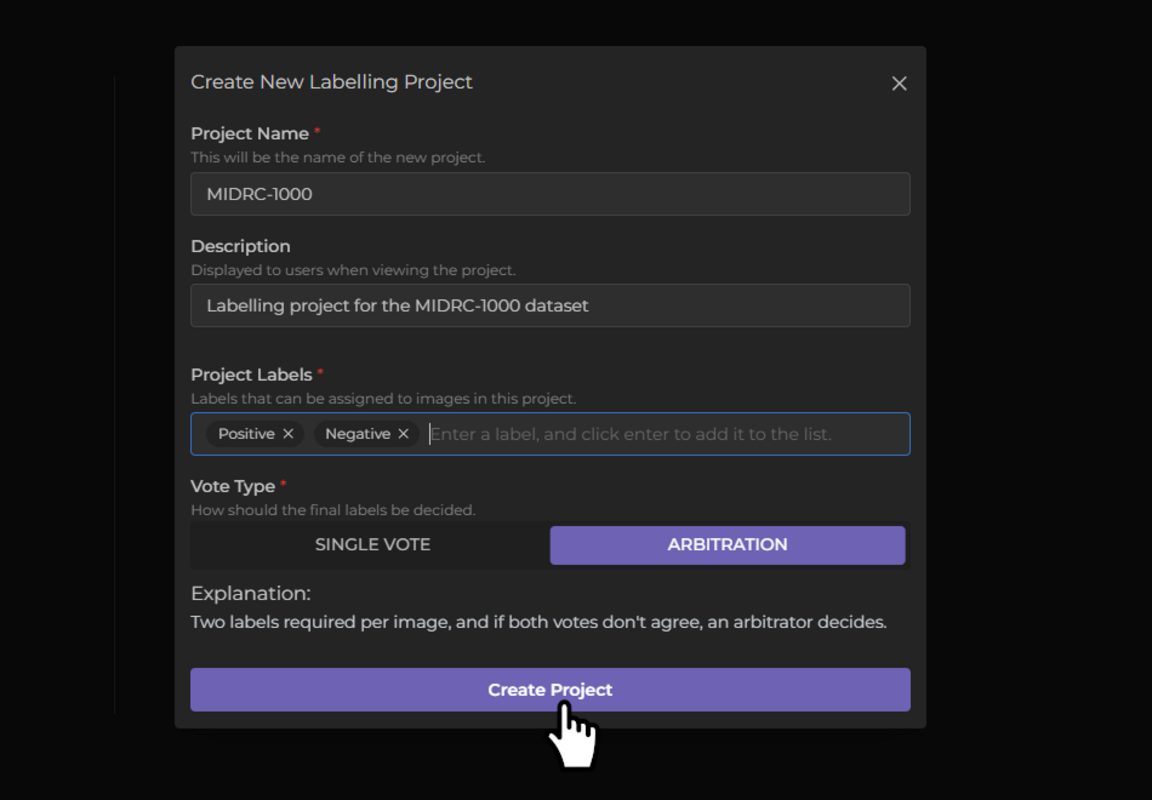 Create Project Image
