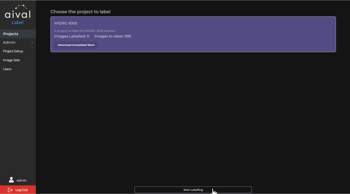 Labeller Project home page Image